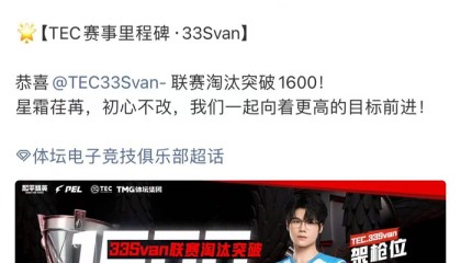星空电竞-33Svan联赛淘汰数突破1600|和平精英职业联赛|PEL|和平精英|电竞赛事讨论|33svan钟鸿森_新浪体育_新浪新闻